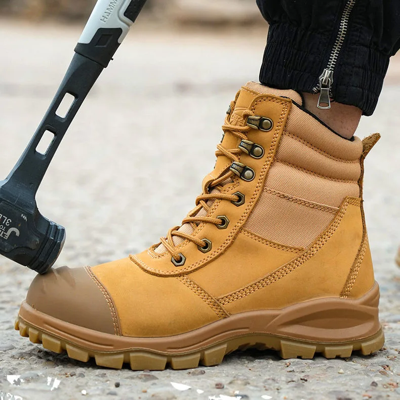 Full Grain Leather Anti Stab Boots Wholesale