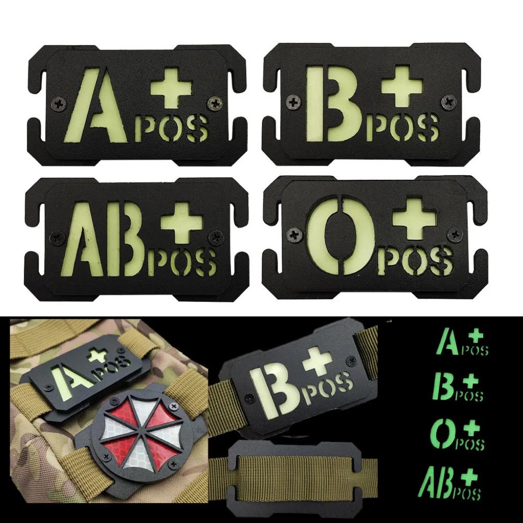 Blood Type Patch Wholesale Tactical ID Custom