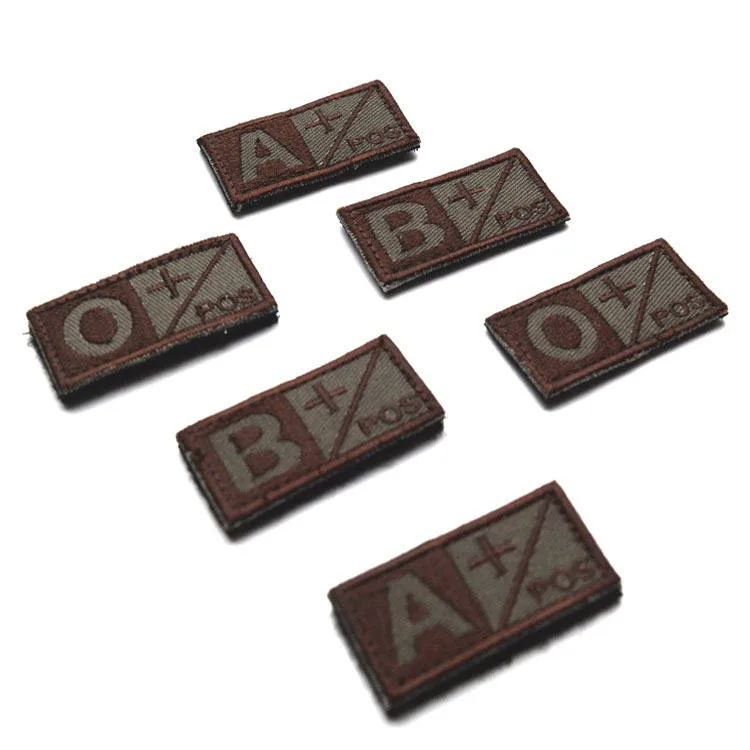 Embroidered Blood Type Patch Rh Wholesale