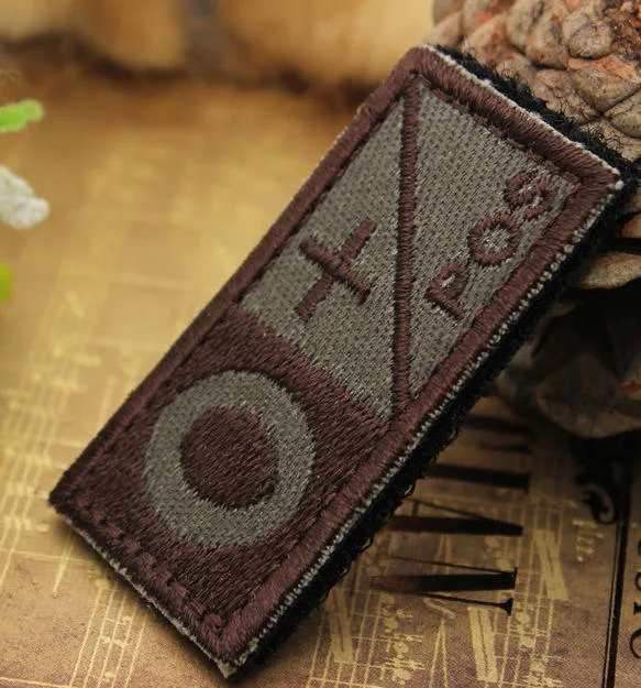 Embroidered Blood Type Patch Rh Wholesale