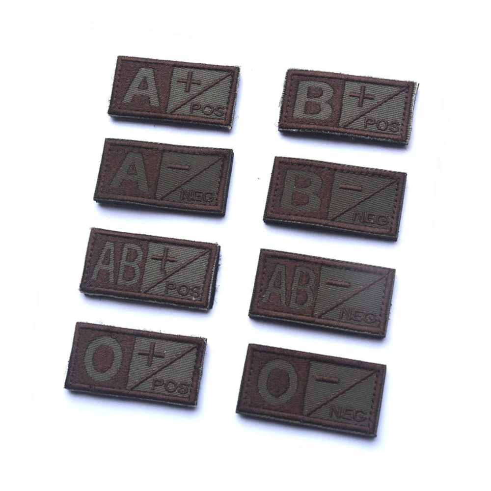Embroidered Blood Type Patch Rh Wholesale