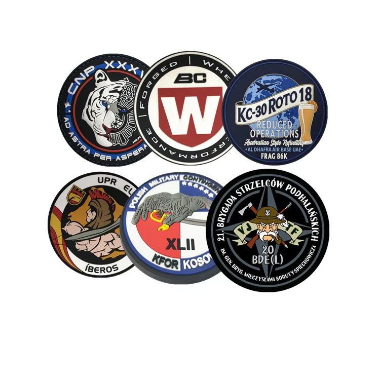 PVC Unit Patch Wholesale 3D 2D Factory Custom