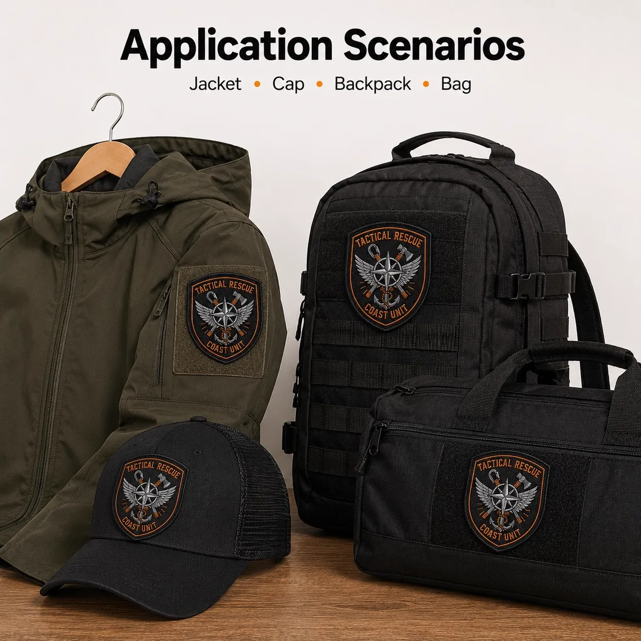 Embroidered Shield Patch Emergency Wholesale