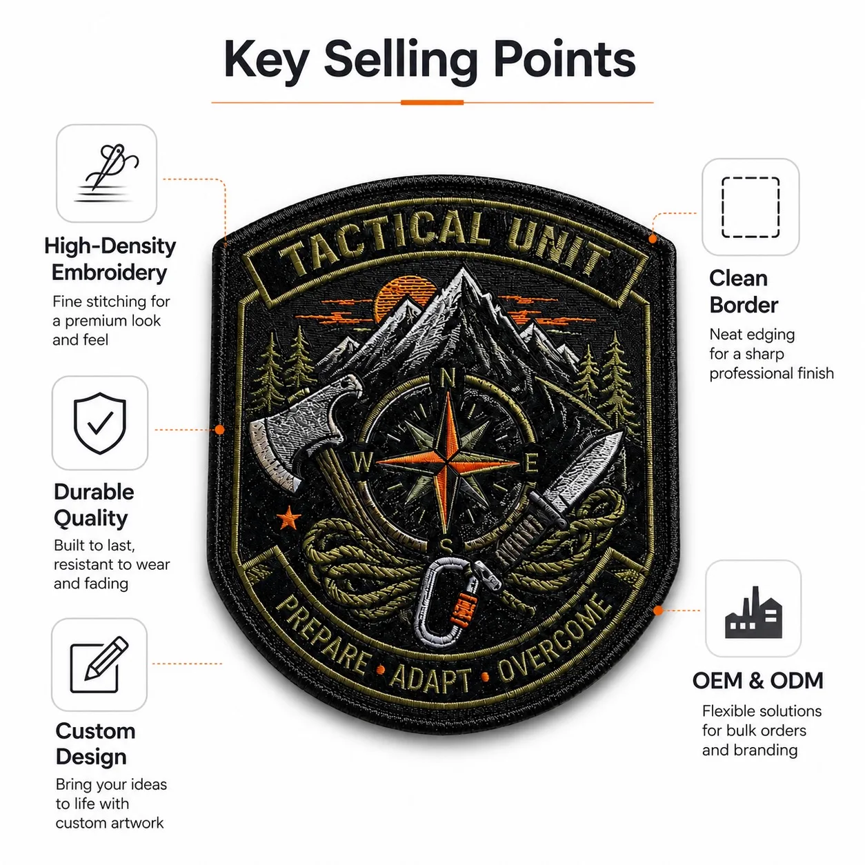 Tactical Shield Patch Wholesale Custom Factory