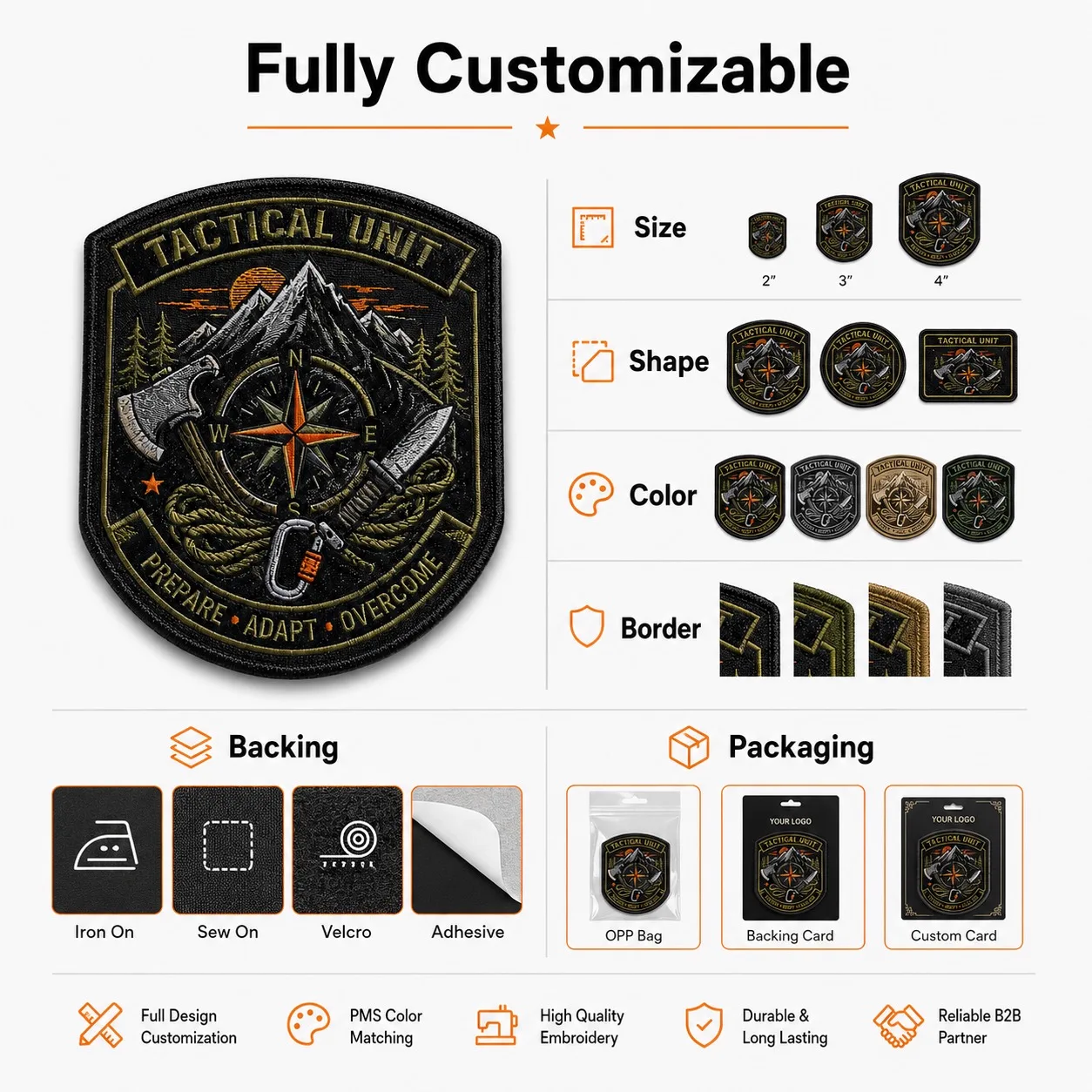 Tactical Shield Patch Wholesale Custom Factory