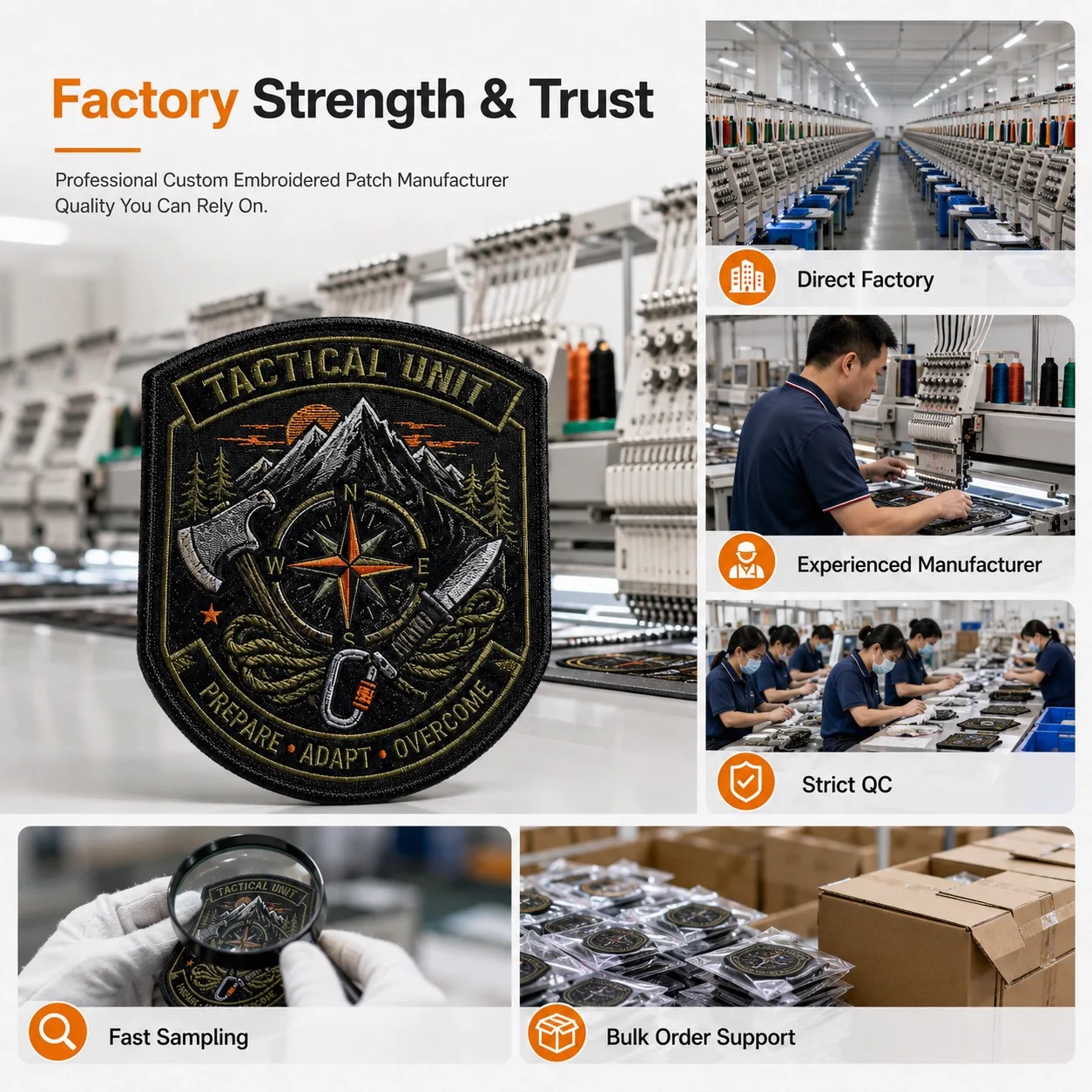 Tactical Shield Patch Wholesale Custom Factory